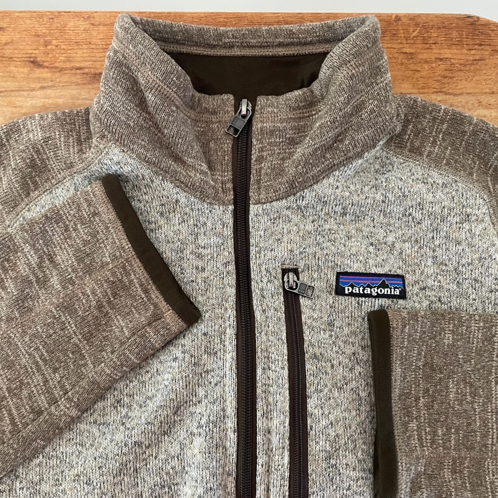 Patagonia Better Sweater 1/4 Zip Fleece Pullover Sweatshirt 2 Tone Brown Men’s M